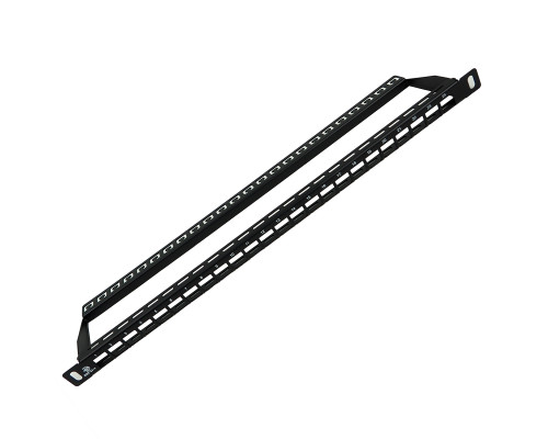 Комм. патч-панель BNH, 19", 0,5HU, портов: 24 х Keystone Jack, кат. 5-7, универсальная, неэкр., цвет: чёрный, (B100.0.5-24-0-UTP-UNB)