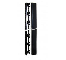 Направляющая TWT, вертикальный, комплект 2 шт, 22U, 104х11,5 мм (ШхГ), для шкафов, металл, цвет: чёрный