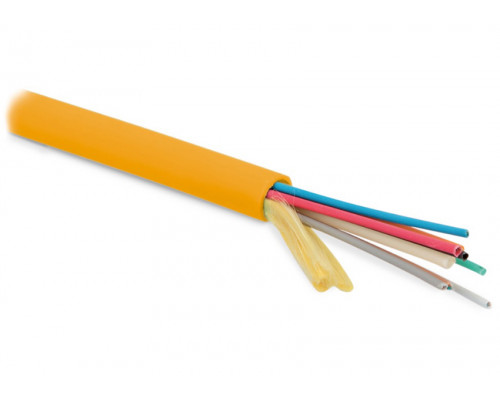 Кабель ВО Hyperline FO-MB-IN Micro-Bundle,  144хОВ, OM1 62,5/125, LSZH, Ø 9,7мм, внутри зданий, небронированный, цвет: оранжевый
