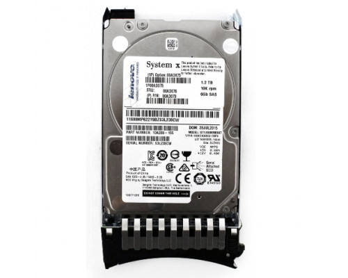 Жесткий диск IBM 1.2Tb 10K SFF G2HS, 00AD075
