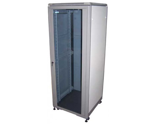 Шкаф телекоммуникационный напольный TWT ECO, IP20, 36U, 1805х600х600 мм (ВхШхГ), дверь: стекло, боковая панель: сплошная съемная, разборный, цвет: сер