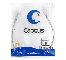 Патч-корд Cabeus PC-UTP-RJ45-Cat.6-0.5m-LSZH Кат.6 0.5 м серый