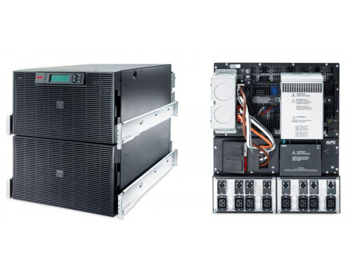 ИБП APC Smart-UPS On-Line, 20000ВА, онлайн, в стойку, 432х773х533 (ШхГхВ), 230V, 12U,  трехфазный, Ethernet, (SURT20KRMXLI)