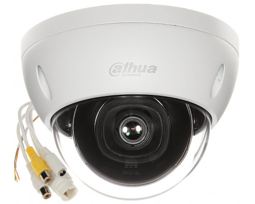 Сетевая IP видеокамера Dahua, купольная, улица, 4 Мп, 1/3’, 2688×1520, 25к/с, ИК-фильтр, цв: 0,005лк, ч/б: 0,01лк, объе-в: 2,8мм, DH-IPC-HDBW3441EP-AS