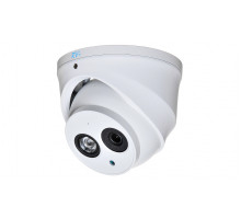 Аналоговая видеокамера RVI, купольная, универсальная, 1Мп, 1/3’, 1280x720, 25к/с, ИК, AHD; CVBS; CVI; TVI, об-в:2,8мм, белый, RVi-1ACE102A (2.8) white