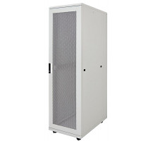 Шкаф серверный напольный ITK LINEA S, IP30, 42U, 2025х800х1000 мм (ВхШхГ), дверь: перфорация, боковая панель: сплошная съемная, разборный, цвет: серый
