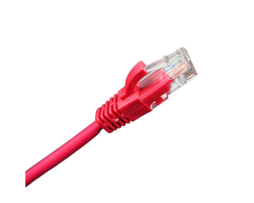 Шнур комм. BNH, кат. 5е, неэкр., U/UTP, RJ45/RJ45, LSZH, AWG24 3м, красный