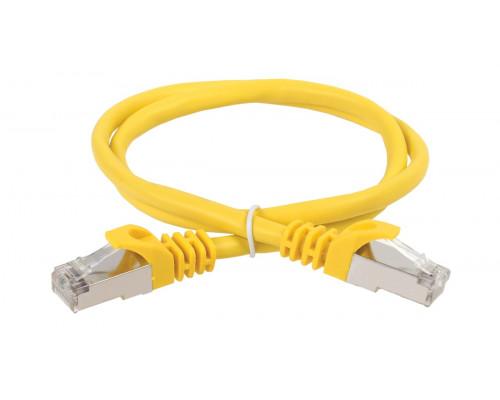 Шнур комм. ITK, кат. 5е, экр., FTP, RJ45/RJ45, PVC, 1.5м, жёлтый