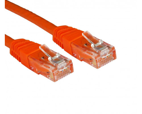 Шнур комм. Datarex, кат. 5е, неэкр., U/UTP, RJ45/RJ45, LSZH (нг(A)-HF), 0.5м, оранжевый