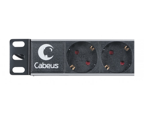 Блок евророзеток для 19" шкафов 16А Cabeus PDU-6P-2EU 6 розеток