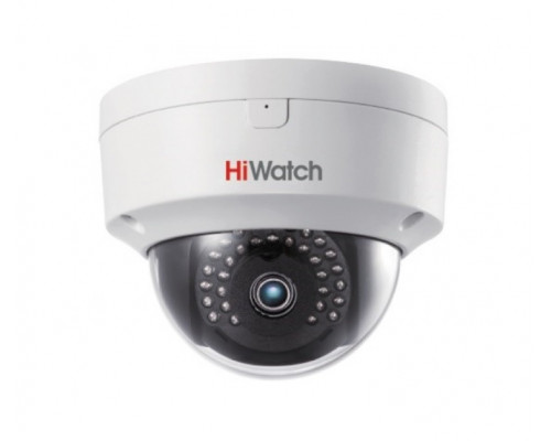 Сетевая IP видеокамера HiWatch, купольная, помещение, 2Мп, 1/2,7’, 1920х1080, ИК, цв:0,01лк, об-в:4мм, DS-I252S (4 mm)
