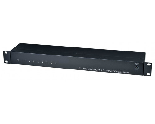 Распределитель SC&T, портов: 16, BNC, для видеосигнала, входы: BNC 8 портов, (CD816HD)