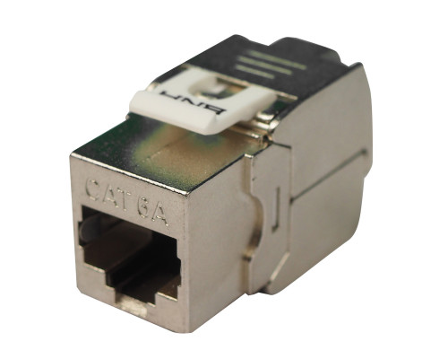 Модуль универсальный BNH, keystone, 1хRJ45, Toolless, кат. 6A, экр., 1 шт, цвет: металл