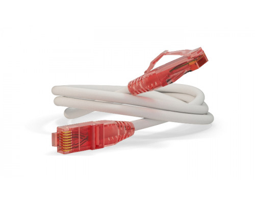 Шнур комм. Hyperline, кат. 5е, неэкр., U/UTP, RJ45/RJ45, LSZH, AWG24 0.15м, белый