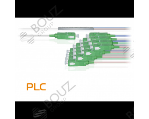 Делитель оптический планарный в пластиковом корпусе 1x16, оконцованный разъемами SC/APC
