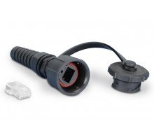 Разъём Hyperline PLUG-IE-8P8C-PV-C6, RJ45(8p8c), кат. 6, неэкр., для кабеля, цвет: чёрный