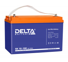 Аккумулятор для ИБП Delta Battery GX, 220х171х330 мм (ВхШхГ),  необслуживаемый электролитный,  12V/100 Ач, цвет: синий, (GX 12-100)