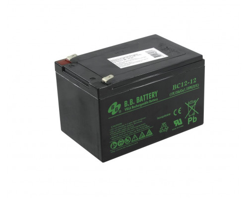 Аккумулятор для ИБП B.B.Battery BC, 94х98х151 мм (ВхШхГ),  необслуживаемый электролитный,  12V/12 Ач, (BB.BC 12-12)