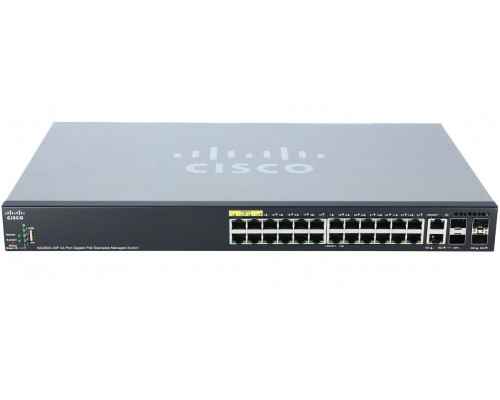 Коммутатор Cisco 350X Series SG350X-24P-K9-EU