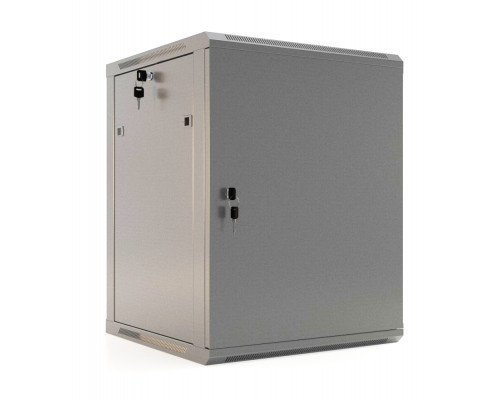 Шкаф телекоммуникационный настенный Hyperline TWB, 19", 6U, 367х600х450 мм (ВхШхГ), дверь: металл, разборный, цвет: серый