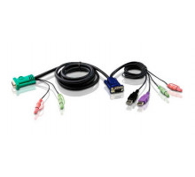 Шнур ввода/вывода Aten, USB (Type A), 3 м, с интерфейсом передачи звука, (2L-5303UU)