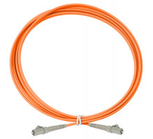 Комм. шнур оптический Eurolan Tight Buffer, Simplex LC/LC, OM2 50/125, LSZH (нг(A)-HF), 15м, серый хвостовик, цвет: оранжевый