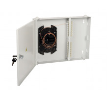 Кросс-панель ITK портов: 16 LC (Duplex) OM3, установлено адаптеров: 12невыдвижная, настенная, цвет: серый