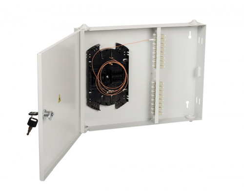 Кросс-панель ITK портов: 16 LC (Duplex) OM3, установлено адаптеров: 12невыдвижная, настенная, цвет: серый