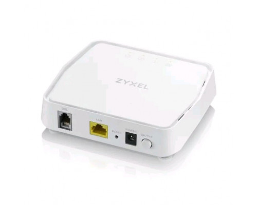 Маршрутизатор ZyXEL, портов: 2, LAN: 1, WAN: 1, скорость мб/с: 1 000, USB: Нет, 130х120х32 мм (ВхШхГ), цвет: белый, ток 1А, VMG4005-B50A-EU01V1F