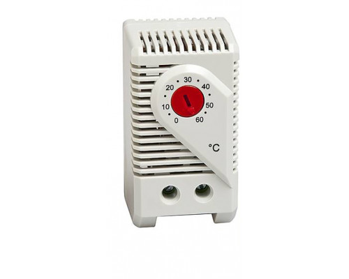 Термостат STEGO KTO 011, 60х33х43 мм (ВхШхГ), на DIN-рейку, для нагревателя, 250V, красный, диапазон настройки -10 до +50 °C