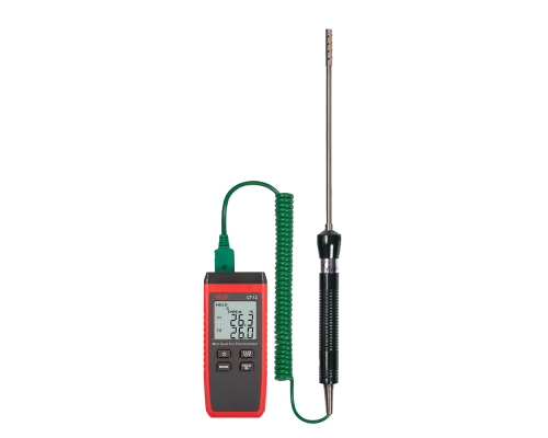 Термометр RGK, (CT-12+TR-10A), с дисплеем, питание: батарейки, корпус: пластик, с зондом температуры воздуха TR-10A, (779906)