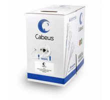 Витая пара 4 пары кат.5e Cabeus UTP-4P-Cat.5e-SOLID-WH белая