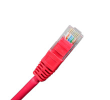 Шнур комм. BNH, кат. 5е, неэкр., U/UTP, RJ45/RJ45, LSZH, AWG24 1.5м, красный