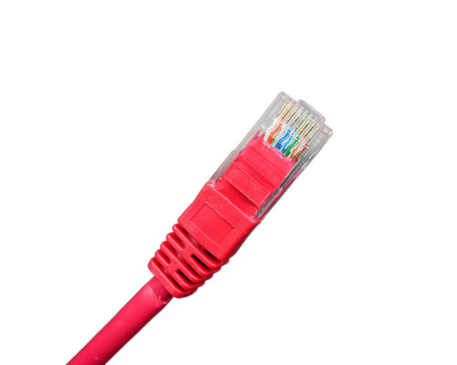 Шнур комм. BNH, кат. 5е, неэкр., U/UTP, RJ45/RJ45, LSZH, AWG24 1.5м, красный