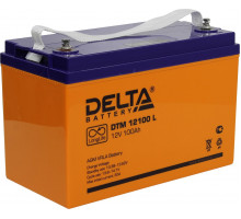 Аккумулятор для ИБП Delta Battery DTM L, 220х171х330 мм (ВхШхГ),  Необслуживаемый свинцово-кислотный,  12V/100 Ач, цвет: оранжевый, (DTM 12100 L)