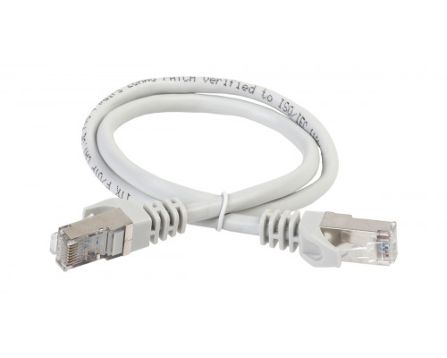 Шнур комм. ITK, кат. 6, неэкр., U/UTP, RJ45/RJ45, LSZH, 5м, серый