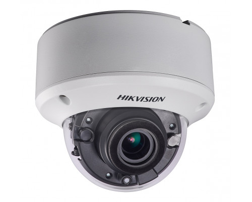 Сетевая IP видеокамера HIKVISION, купольная, улица, 1/2,5’, ИК-фильтр, цв: 0,008лк, фокус объе-ва: 2,8-12мм, цвет: белый, (DS-2CE56H5T-AITZ (2.8-12 mm