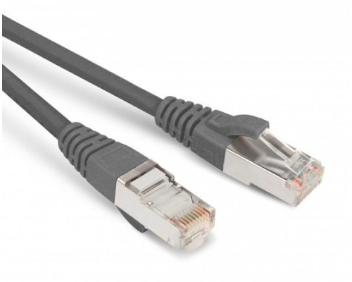 Шнур комм. Hyperline, кат. 6, экр., SF/UTP, RJ45/RJ45, LSZH, AWG26 15м, серый