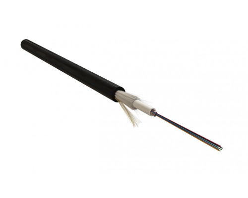Кабель ВО Hyperline FO-ST-OUT Loose tube,  16хОВ, OM3 50/125, PE, Ø 8мм, снаружи зданий, небронированный, цвет: чёрный