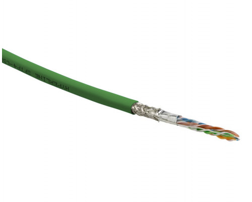 Кабель витая пара Hyperline SFUTP4-C5E-S24-IN-LSZH, LSZH (нг(A)-HF), SF/UTP, кат. 5е, проводник Ø 0,51мм, 305м, коробка, тип прокладки: внутри зданий,
