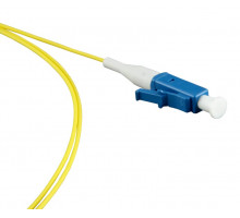 Пигтейл Hyperline, LC/UPC (SM), OS2 9/125, 1м, синий хвостовик, цвет: жёлтый