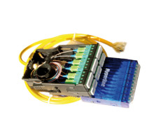 Кассета оптическая Hyperline PPTR-CSS FO, standard, 12хОВ портов: 6, SC (Duplex), OS2 9/125, цвет: синий