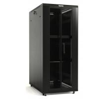 Шкаф серверный напольный Hyperline TTB, IP20, 32U, 1610х600х800 мм (ВхШхГ), дверь: двойная распашная, перфорация, боковая панель: сплошная, разборный,