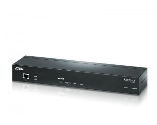 Удлинитель Aten, портов: 2, PS/2,USB,VGA, поддержка IP: есть, со встроенной розеткой C19, (KN1000A-AX-G)