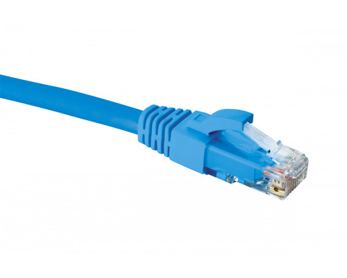 Шнур комм. Eurolan, кат. 6, неэкр., U/UTP, RJ45, 250 МГц LSZH (нг(A)-HF), AWG24 10м, синий