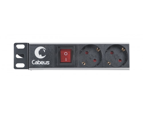 Блок евророзеток для 19" шкафов 10А Cabeus PDU-8P-2IEC 8 розеток
