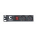 Блок евророзеток для 19" шкафов 10А Cabeus PDU-8P-2IEC 8 розеток
