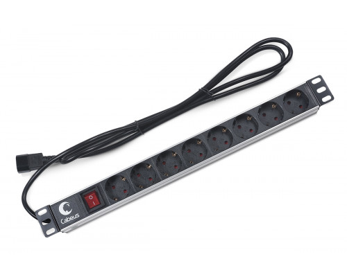 Блок евророзеток для 19" шкафов 10А Cabeus PDU-8P-2IEC 8 розеток