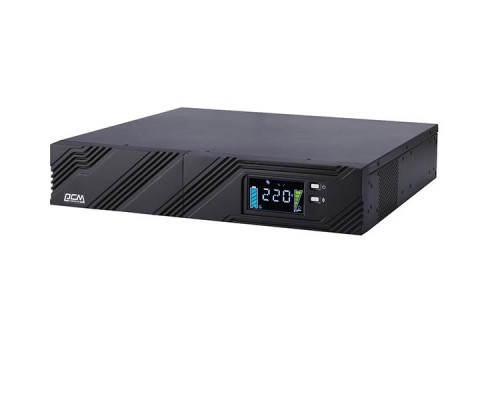 ИБП Powercom Smart King PRO+, 1500ВА, lcd дисплей, линейно-интерактивный, в стойку, 428х431х84 (ШхГхВ), 155-300V,  однофазный, (SPR-1500 LCD)