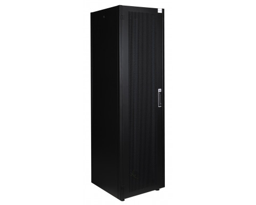Шкаф серверный напольный Datarex, IP20, 32U, 1566х600х600 мм (ВхШхГ), дверь: перфорация, боковая панель: сплошная съемная, разборный, цвет: чёрный